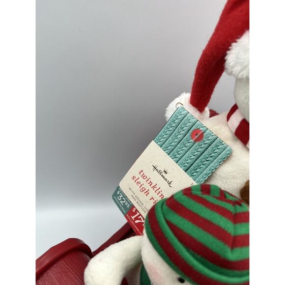 Hallmark Twinkling Sleigh Ride Jingle Pals Sound Lights & Motion 2016 Tags - Picture 3 of 8